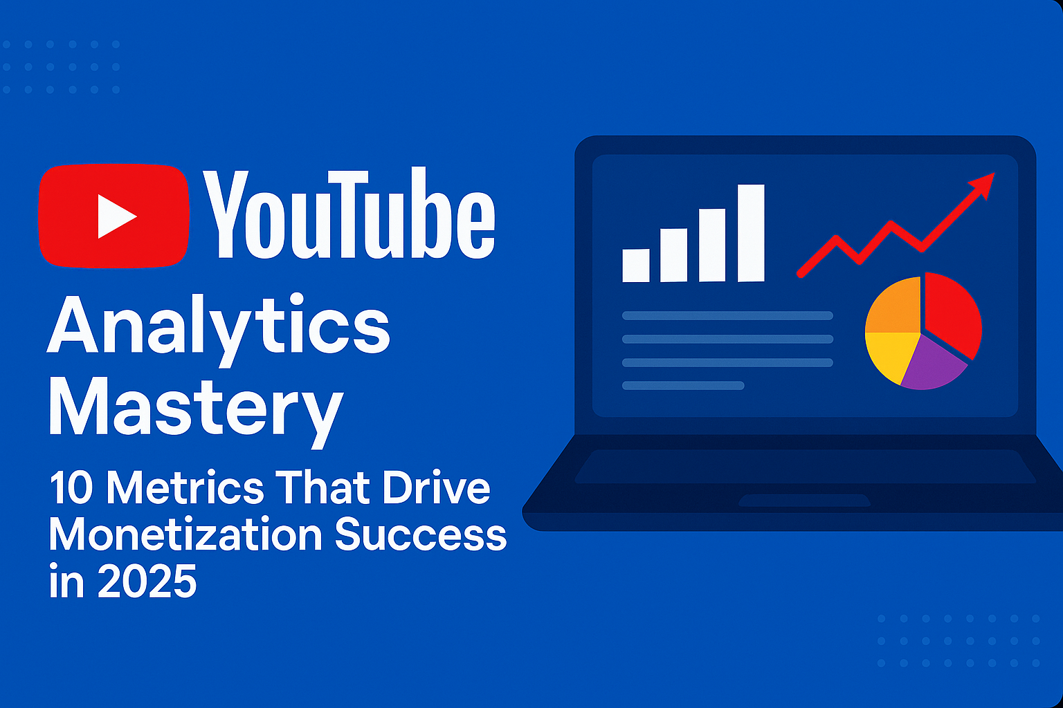 YouTube Analytics Mastery: 10 Metrics That Drive Monetization Success in 2025